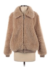 Heartloom Women Brown Faux Fur Jacket Xs