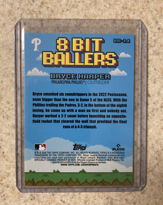 Bryce Harper - 2023 Topps Big League 8-Bit Ballers - 8B-14