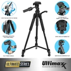ULTIMAXX 72 Inch Full Size Professional Swivel Quick Release Non Slip Tripod