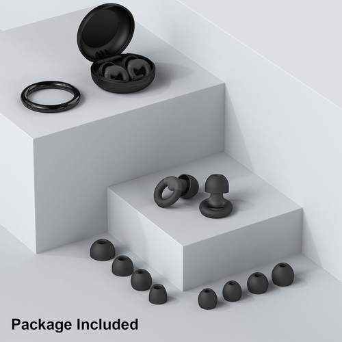 Ear Plugs for Sleeping, 2 Pairs of Reusable Earplugs for Noise Reduction 25Db-30 - Picture 7 of 12