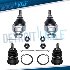 4pc Front Lower Upper Ball Joints for Honda Accord Odyssey Acura CL Isuzu Oasis