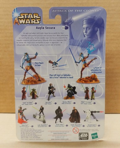 Star Wars Saga Aayla Secura Battle of Geonosis #11 2003 Gold Border Card AOTC - Picture 11 of 13