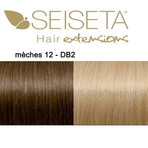 Hair Extension Cheratina SEISETA 20 Ciocche Capelli Veri Alta Qualità Punte Pari - Imagen 22 de 23