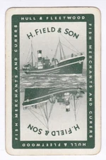 H.Field & Son.Fish Shipping Line.Vintage Single Playing Card