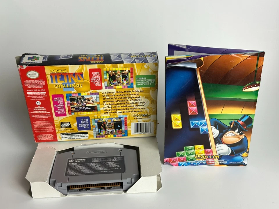 N64 Magical Tetris Challenge CIB + Acrylic Case Box Manual Complete Nintendo 64 - Image 2 of 4