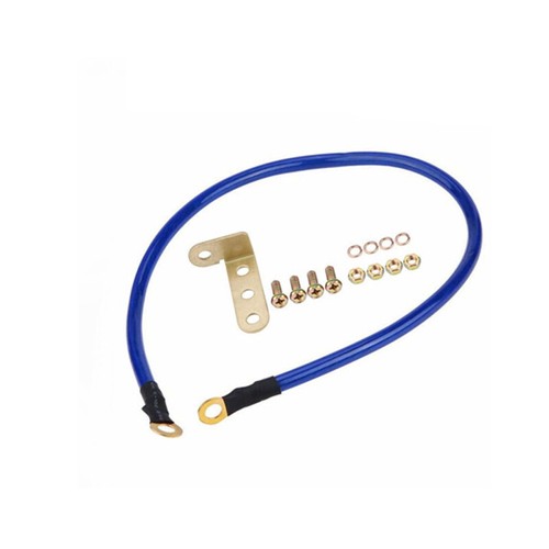 Car Ground Cable 5Point Auto Earth Cable System Ground Grounding Wire Kit Blue - Picture 7 of 9