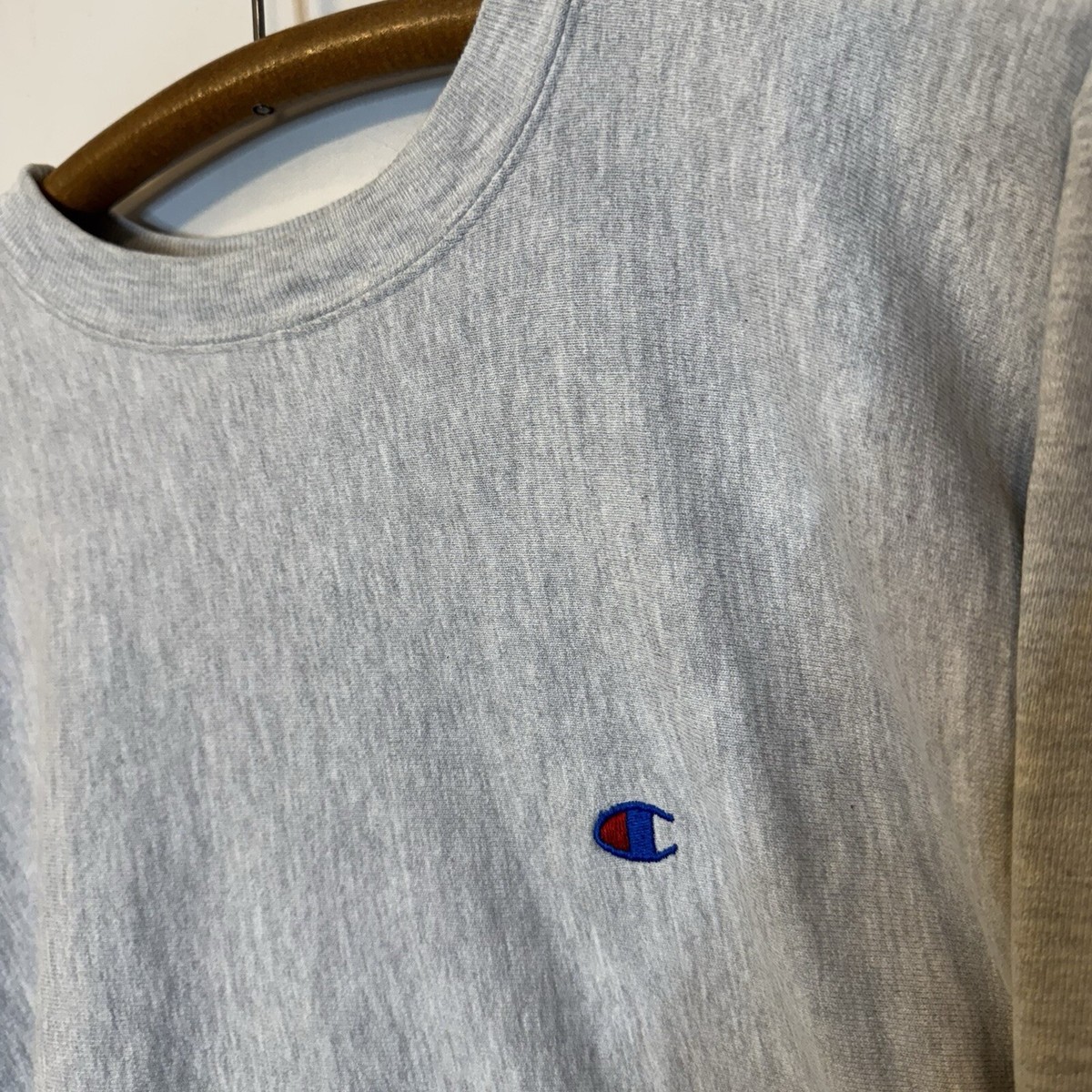 80s Champion Reverse Weave XL Warmup Crewneck Sweatshirt Gray 