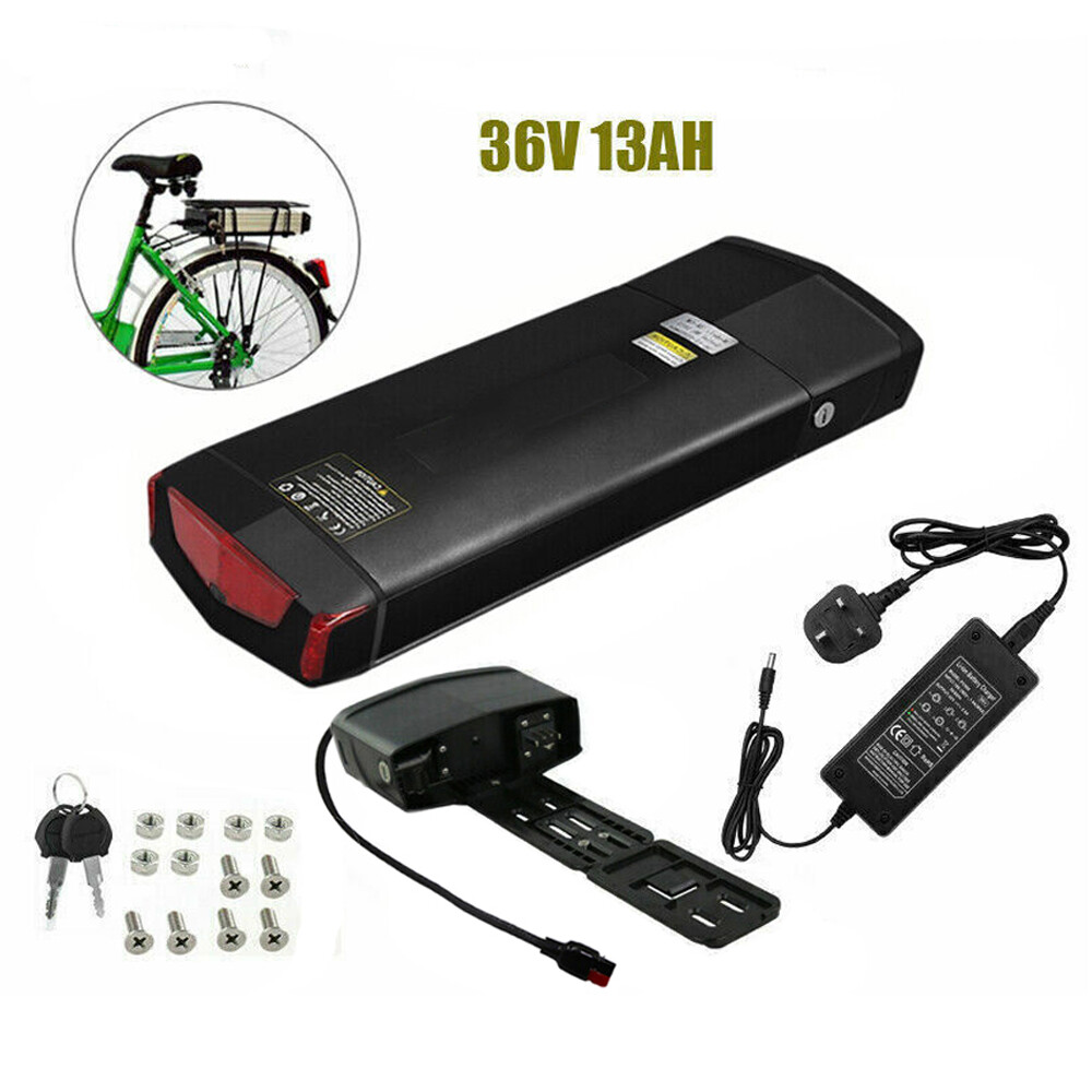 36V 13AH 350W 500W Battery Rear Carrier Seat Lithium Ebike