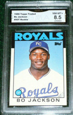 Bo Jackson 1986 Topps Traded Rookie MLB Kansas City Royals Graded NM-MT+