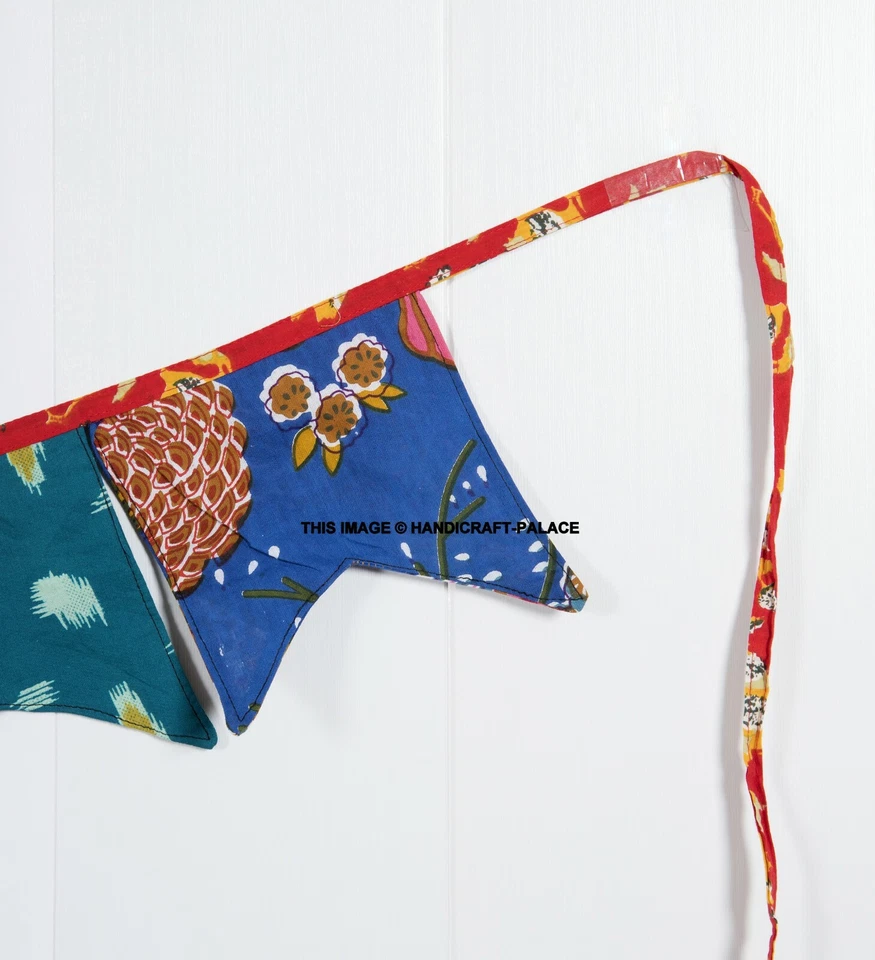 Nuevo Banderas de Tela Coloridas Banderín Boda Fiesta Decoración del Hogar 11 pies Foto 4 de 4