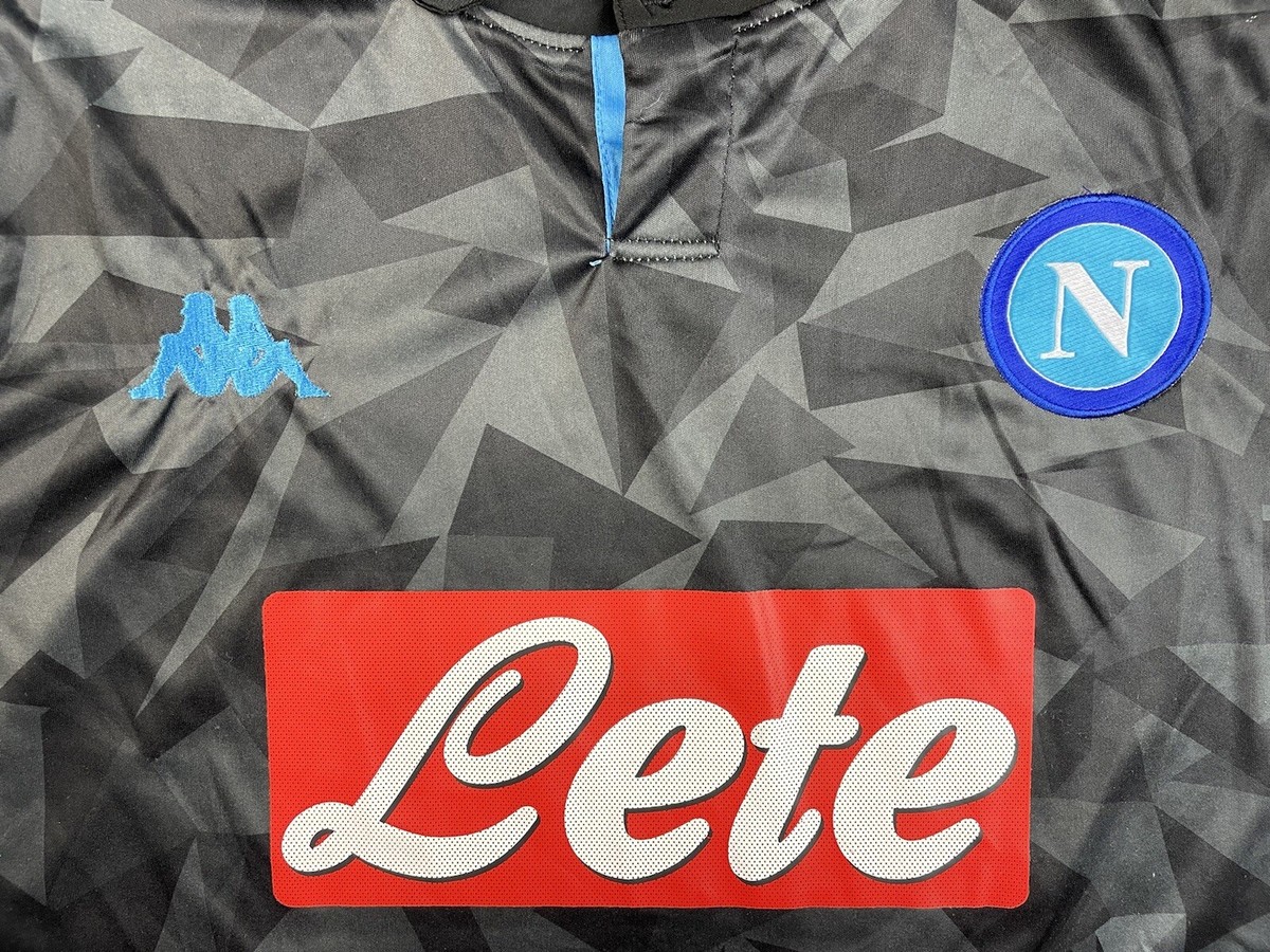 SSC NAPOLI 2018/2019 AWAY FOOTBALL SHIRT KAPPA SOCCER JERSEY