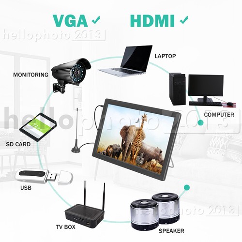 14" 1080P HD Digital Portable Car TV HD TFT LED DVB-T2 12V TV Player MP4 Player - Picture 10 of 12