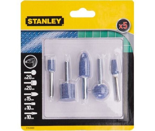 Stanley Mole Abrasive In Set Set 5 Pezzi - Art. Sta30000-Xj STA30000-XJ