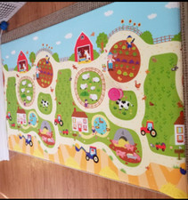 baby care play mat busy farm