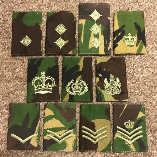 DPM Camouflage Rank Slide, Lance Corporal - Field Marshal British Army Surplus N