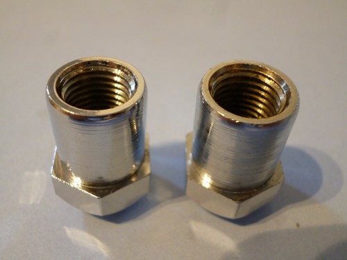 LÁMPARA DE CABEZA BSA B25 B50 A65 TRIUMPH T120 TR6 OIF ALAMBRE DE ESTANCIA TUERCA CROMO 21-2062 - Imagen 2 de 3