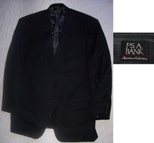 JOS A BANK SIGNATURE COLL designer BROWN PS mens suit sz 46L 46 LONG 42X31 pants