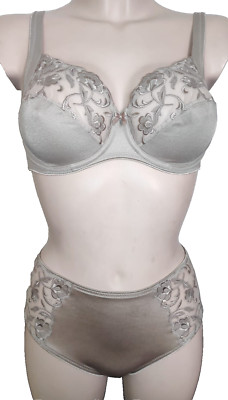 Felina MOMENTS 1319 Balconett Bügel BH Set Gr.75C UK34C Midi Slip Gr.38 S Havana