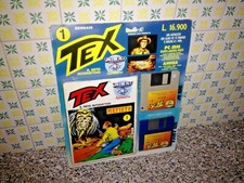 TEX IL MITO INTERATTIVO 1 MEFISTO BLISTERATO+CARTONE SIMULMONDO 1992 1993 FLOPPY