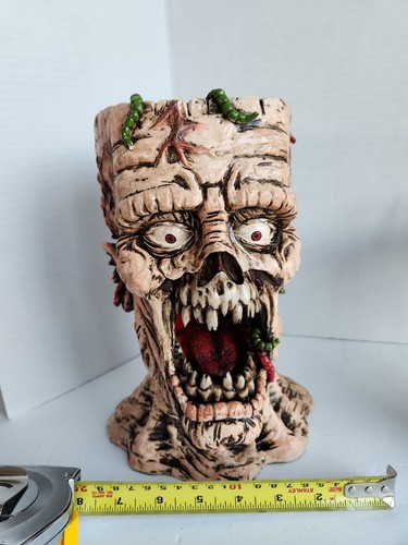 Realistic Zombie Head Hand Candy Holder Bowl Planter Halloween Horror Scary READ - Picture 22 of 22