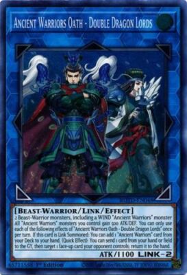 Yugioh! LP Ancient Warriors Oath - Double Dragon Lords - ROTD-EN048 - Super Rare