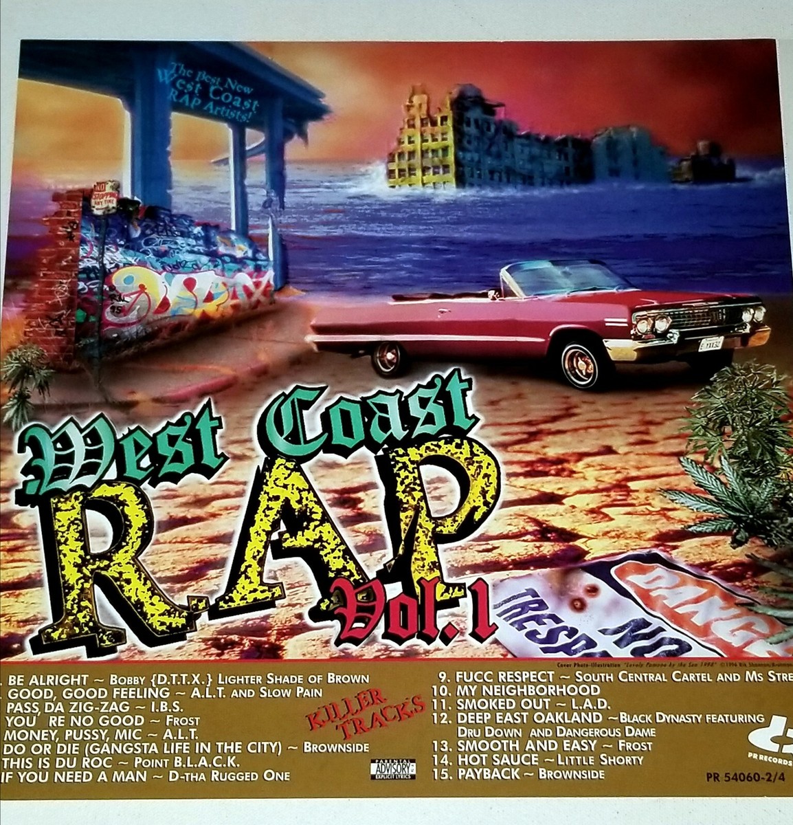 WEST COAST RAP PROMO POSTER 2 FLATS 12