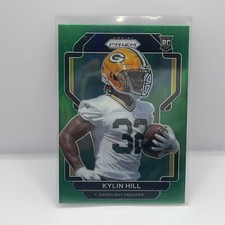 2021 Panini Prizm Football Kylin Hill Base #403 Green Prizm Parallel Packers