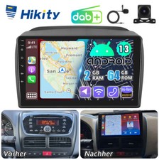 DAB+ 64GB Carplay Android15 Radio GPS Navi Kamera für Fiat Doblo 2 Opel Combo D