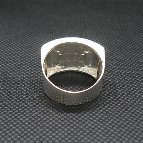 Genuine Sterling Silver Men's Ring Jerusalem Cross Solid Hallmarked 925 R001999 - Picture 10 of 12