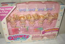 #10689 MIB Vintage TYCO Quints - Playful Quints Dolls with 5 Playful Motions
