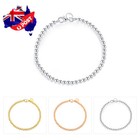 Wholesale 925 Silver Filled Womens 4mm Ball Beads Chain Bracelet Bangle Stunning
