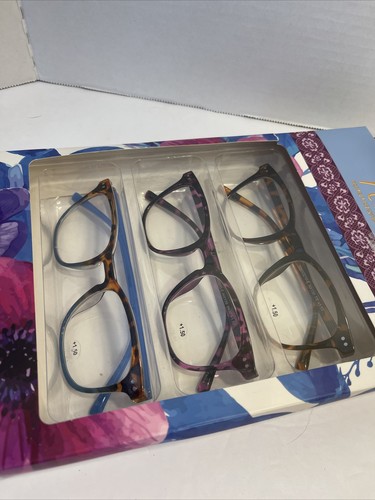 NIB 🌺 Nanette Lepore +1.50 Box Set Reading Glasses Multi Colors Readers - Picture 5 of 7