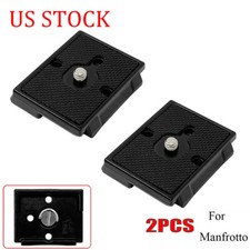 2Pcs QR Quick Release Plate for Manfrotto Tripod 200-PL14 234RC 391RC2 804RC2