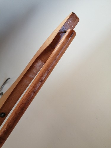 Vintage Holz Hosenbügel Schneider Kleiderladen Deko 60er Jahre Kleidung Hosenständer - Bild 7 von 11