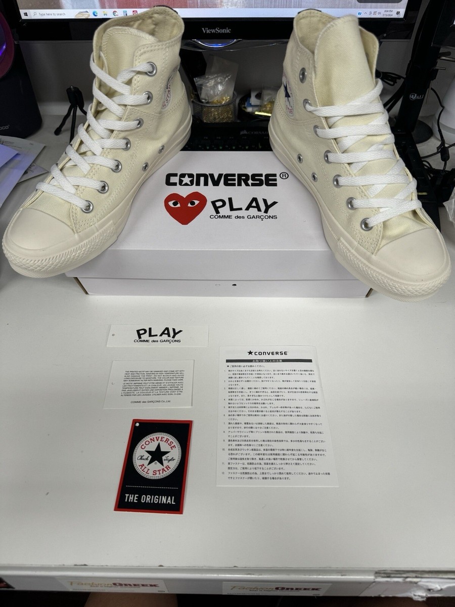 DSM Ginza COMME des GARÇONS (CDG) PLAY x Converse Chuck 70s White