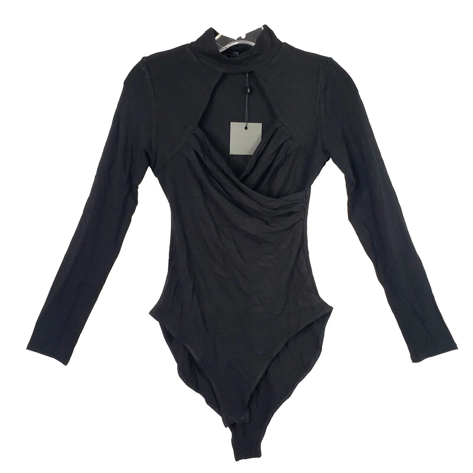 Polyester Black Bodysuits for Women