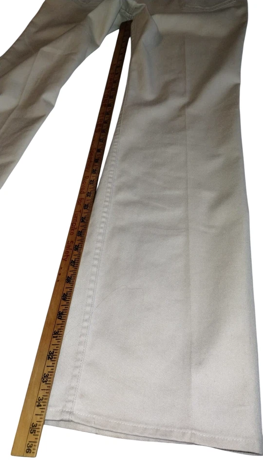 Pantalones Levi's Vintage Etiqueta Negra Dorado "BIG E" STA-PREST Tostado Claro Tiro Alto 36X36 Foto 4 de 4