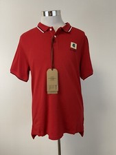 Kent Curwen Polo Shirt Mens Medium Short Sleeve Red Beckham Knit N158