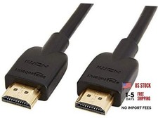 High-Speed HDMI Cable 18Gbps, 4K/60Hz - 3 Feet Black 1-Pack