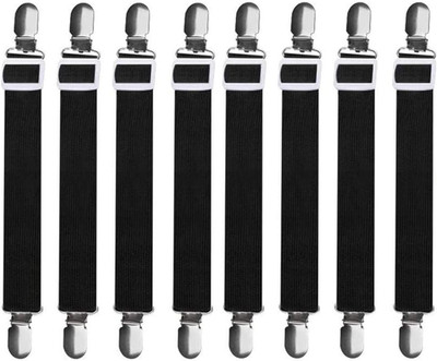 Verstellbare Bettlaken-Spanner 8 Stück für Matratzenschutz & Tischdecken