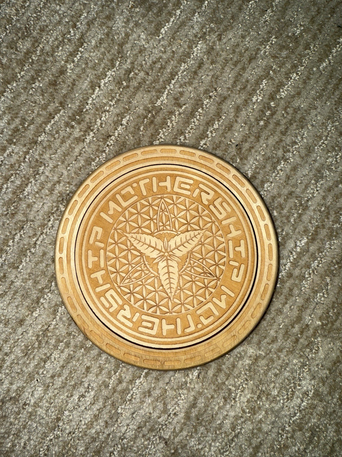 Mothership - 5” Wooden Launch Pad Coaster Original Design
