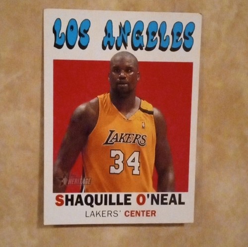 Shaquille O'Neal 2000-01 Topps Heritage Basketball Card #15 Los Angeles Lakers - Picture 2 of 3