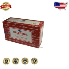 Celestial Nag Champa Incense Sticks - 12 Packs, Hand-Rolled,  Scent