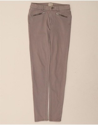 French Connection Damen Skinny Freizeithose UK 8 Small W28 L30 Grau AX08