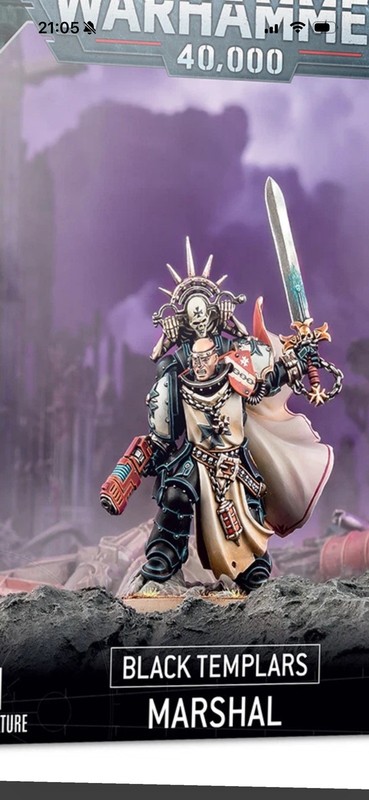 Black Templars Marshall model Warhammer 40k On Sprue New
