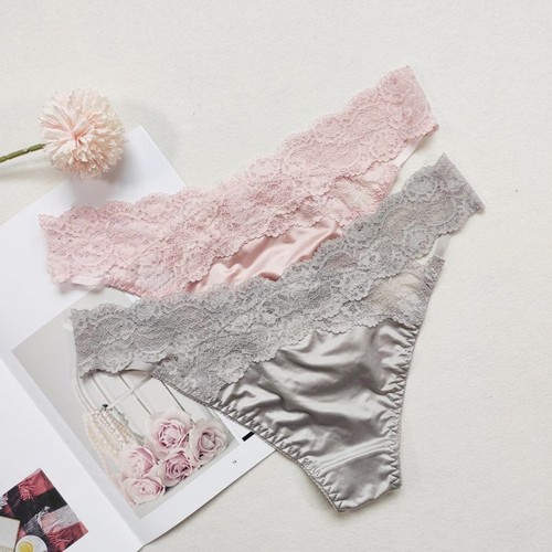Low Waist Lace T Pants Briefs Vintage Hollow Thong for Women's Fashion - Picture 8 of 14
