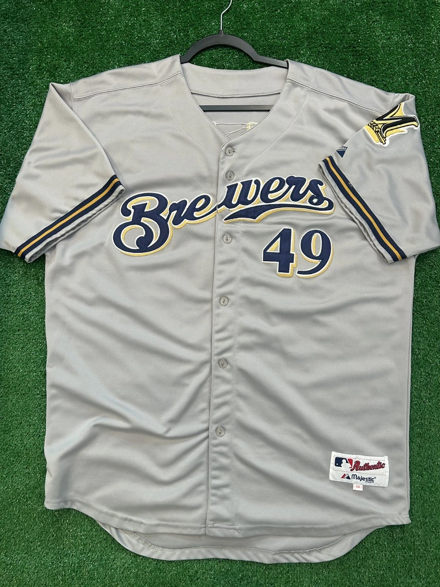 C418-47 BREWERS ブルワーズ GALLARDO 49 ユニフォーム Yovani Gallardo Milwaukee Brewers MLB Fan Apparel & Souvenirs for