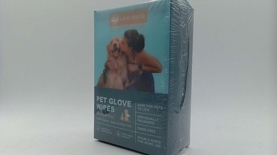 L&W BROS. PET GLOVE WIPES Blue