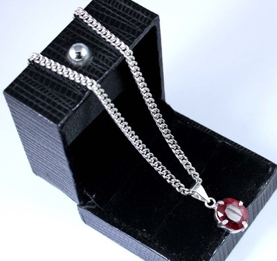 Natural Red Ruby 10.15 Carat Oval Gemstone Certified Men's Pendant See Video