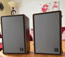 Boîtiers d'enceintes Hifi lourds Grundig 506 2 voies blanc avec jeu de